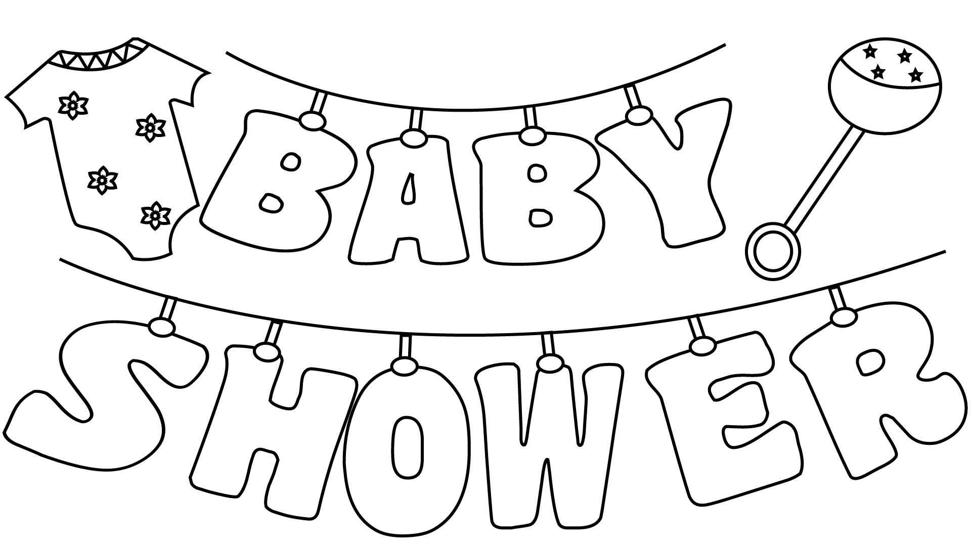 Baby Shower Coloring Book
 Free Printable Baby Shower Coloring Pages