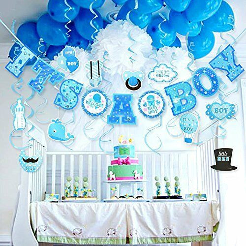 Baby Shower Decor Ideas For Boys
 Lucky Party Baby Shower Decorations for Boy It s A BOY