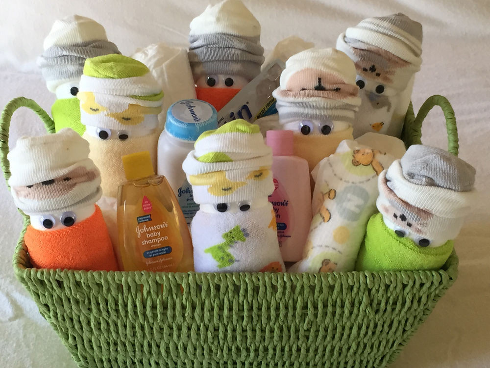 Baby Shower Gift Ideas
 Med DIAPER BABIES GIFT BASKET Baby Shower Newborn