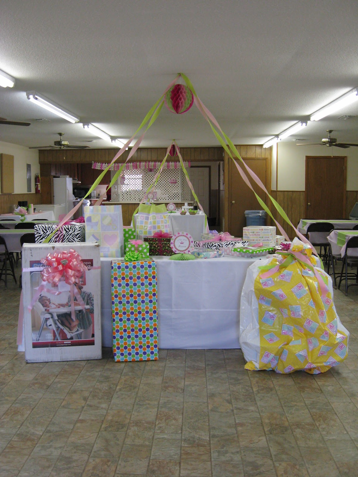 Baby Shower Gift Table Decoration
 A Home in the Country Baby Shower