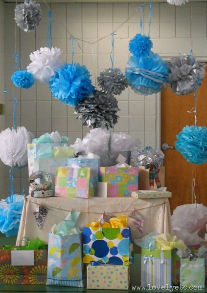 Baby Shower Gift Table Decoration
 Real life baby shower–beautiful delicious fun Lovely Etc