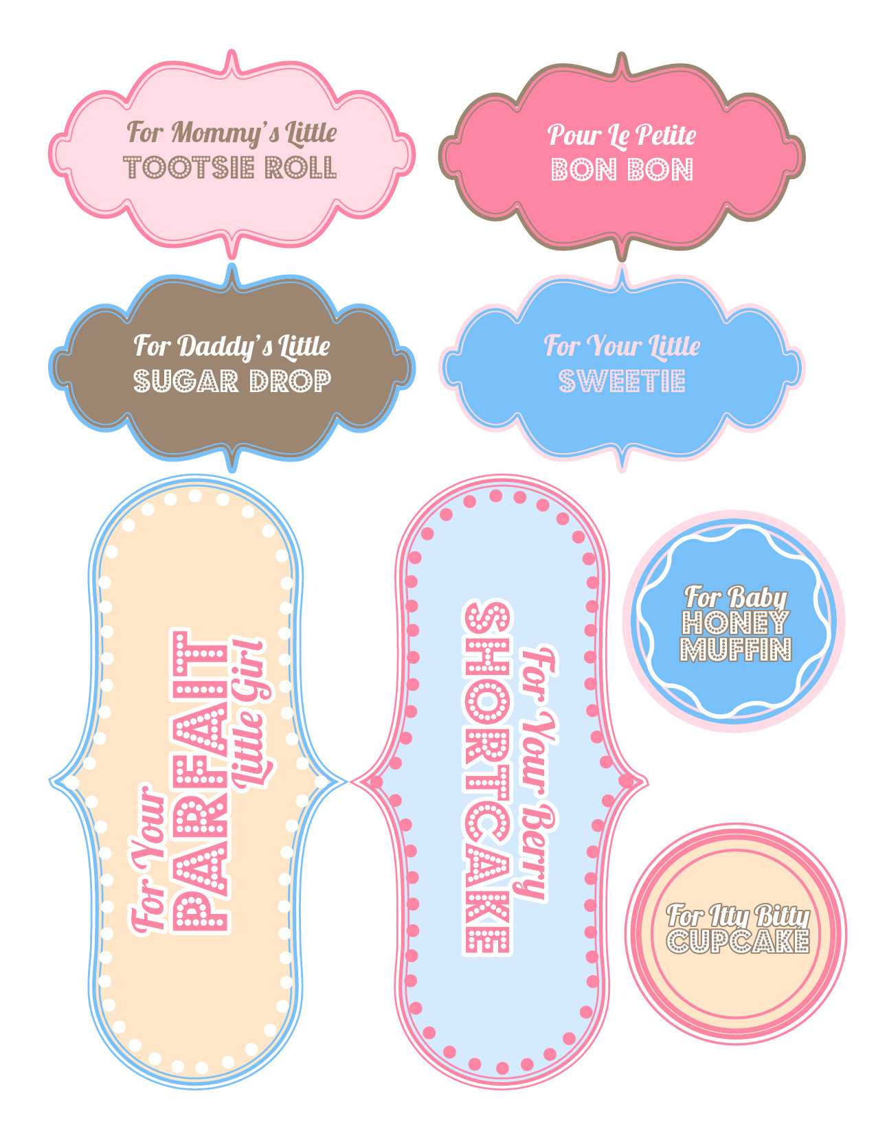 Baby Shower Gift Tag Template
 Baby Shower Gifts [Free Printable] Sweet Anne Designs