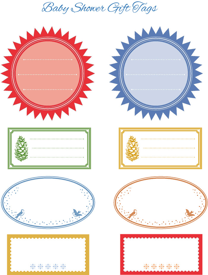 Baby Shower Gift Tag Template
 5 Gift Tag Templates to Create a Personalized Gift Tag