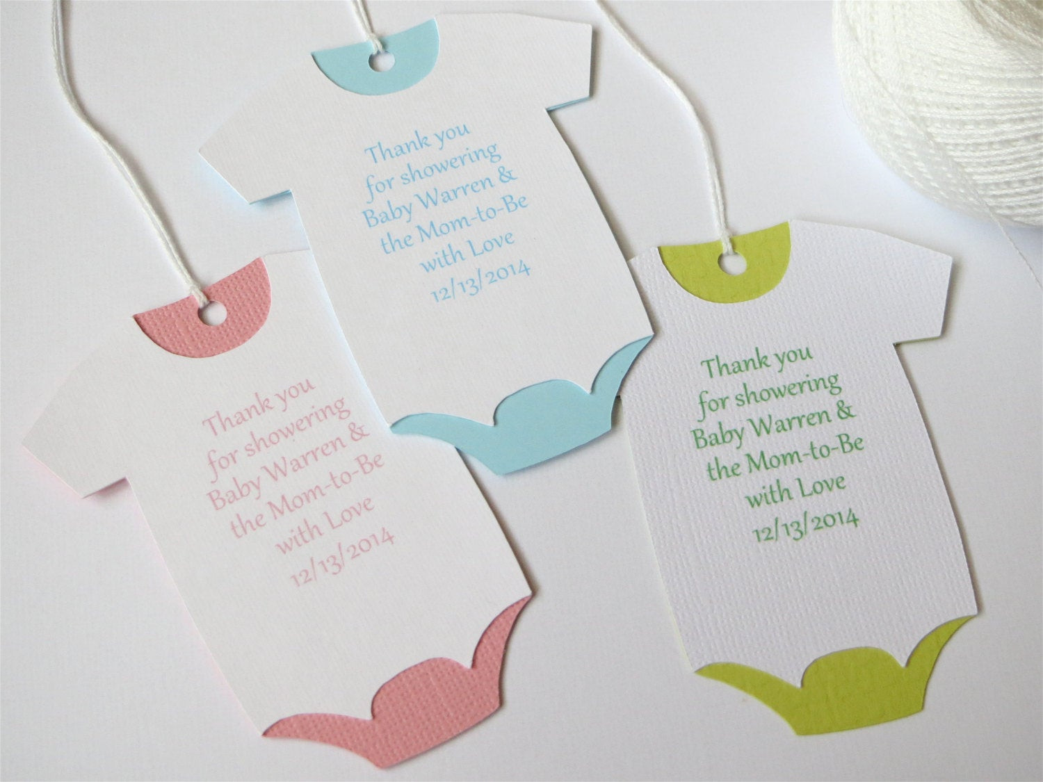 Baby Shower Gift Tags Template
 baby shower thank you tags Custom baby shower favor