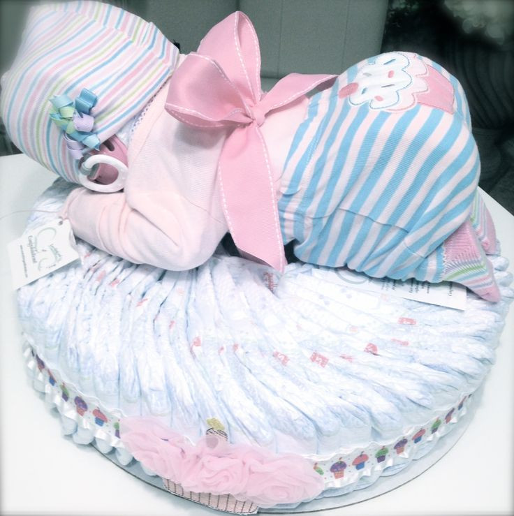 Baby Shower Gifts Made From Diapers
 Custom Lil Cupcake Diaper Baby Cake Perfect for a baby