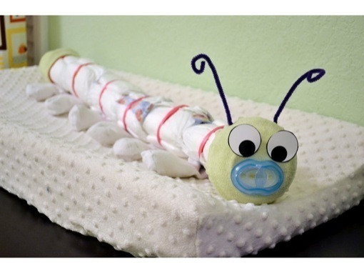Baby Shower Homemade Gift Ideas
 DIY Baby Shower Gift Diaper Caterpillar