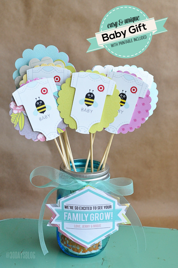 Baby Shower Homemade Gift Ideas
 Unique Baby Shower Gift Idea w Printable