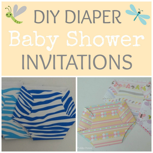 Baby Shower Invitations DIY
 Baby Shower Diaper Invitation – Puddy s House