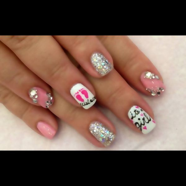 Baby Shower Nail Ideas
 Baby shower nails how sweet doing this but for boys