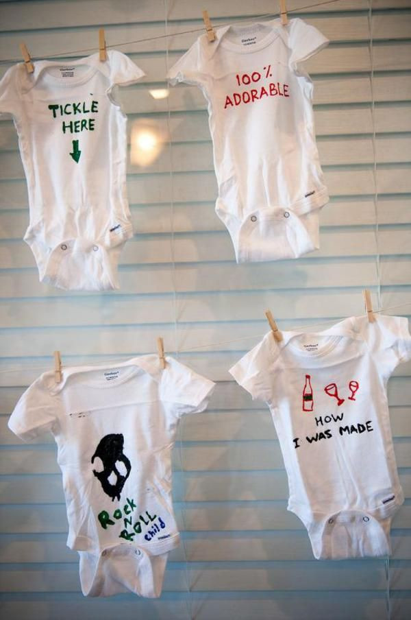 Baby Shower Onesie Decorating Ideas
 Precious Moments Inspired esie Baby Shower Party