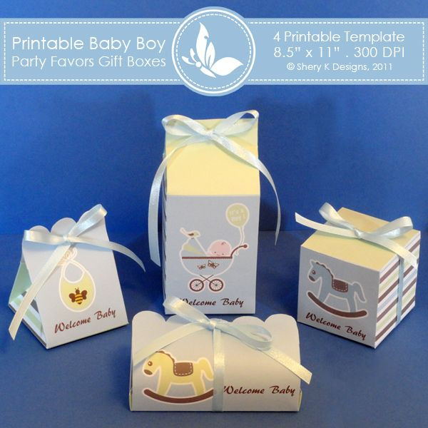 Baby Shower Party Favor Boxes
 17 Best images about Printables & Templates on Pinterest
