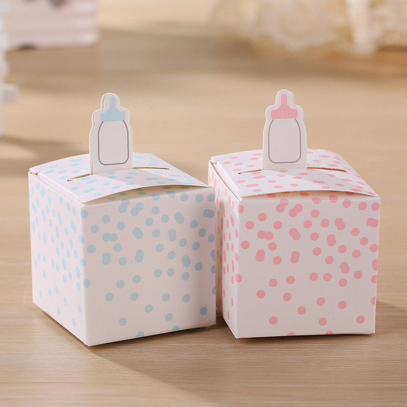 Baby Shower Party Favor Boxes
 Free Shipping Classic Baby Bottle Favor Box Candy Gift