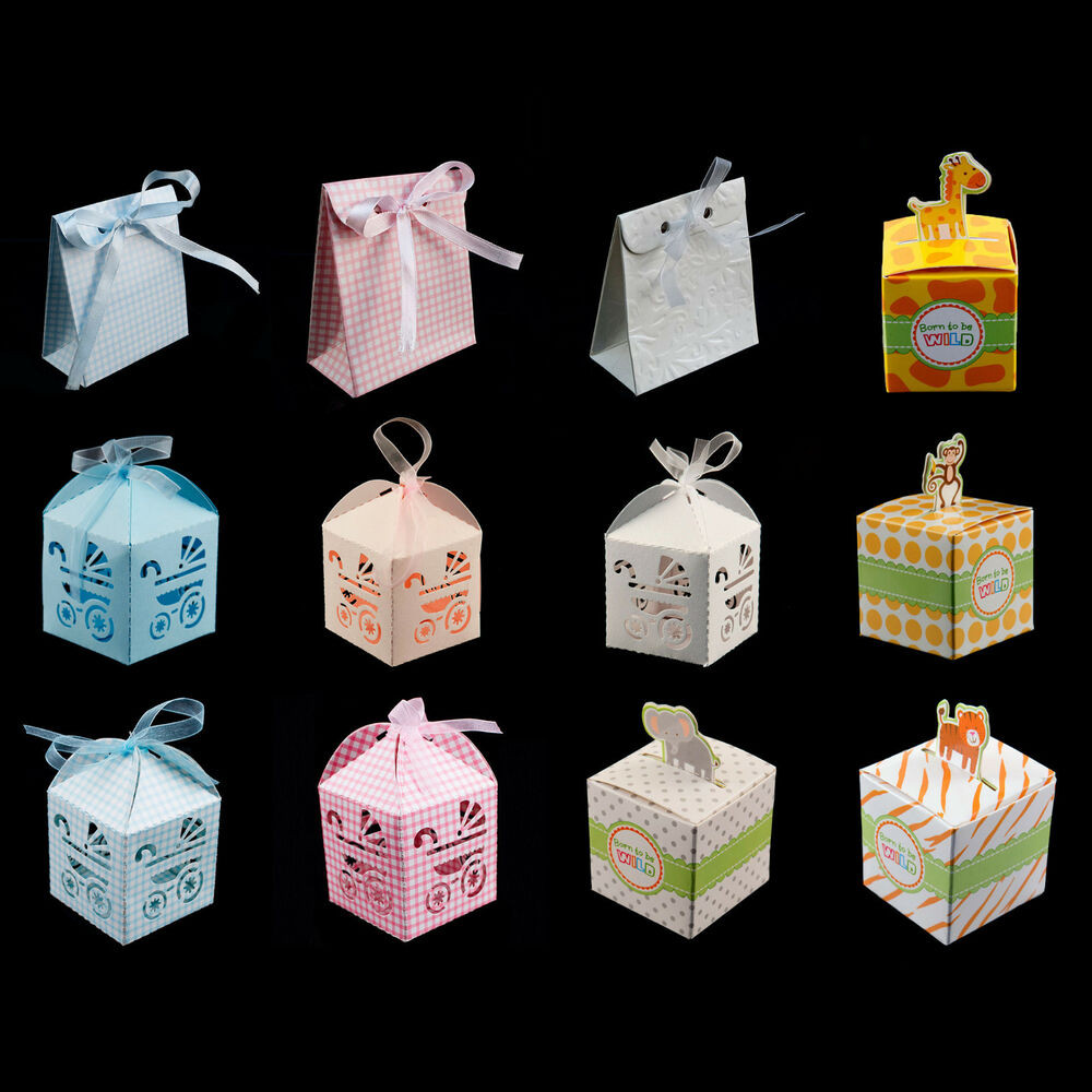 Baby Shower Party Favor Boxes
 Baby Shower Pattern Gift Candy Treat Boxes Wedding Party