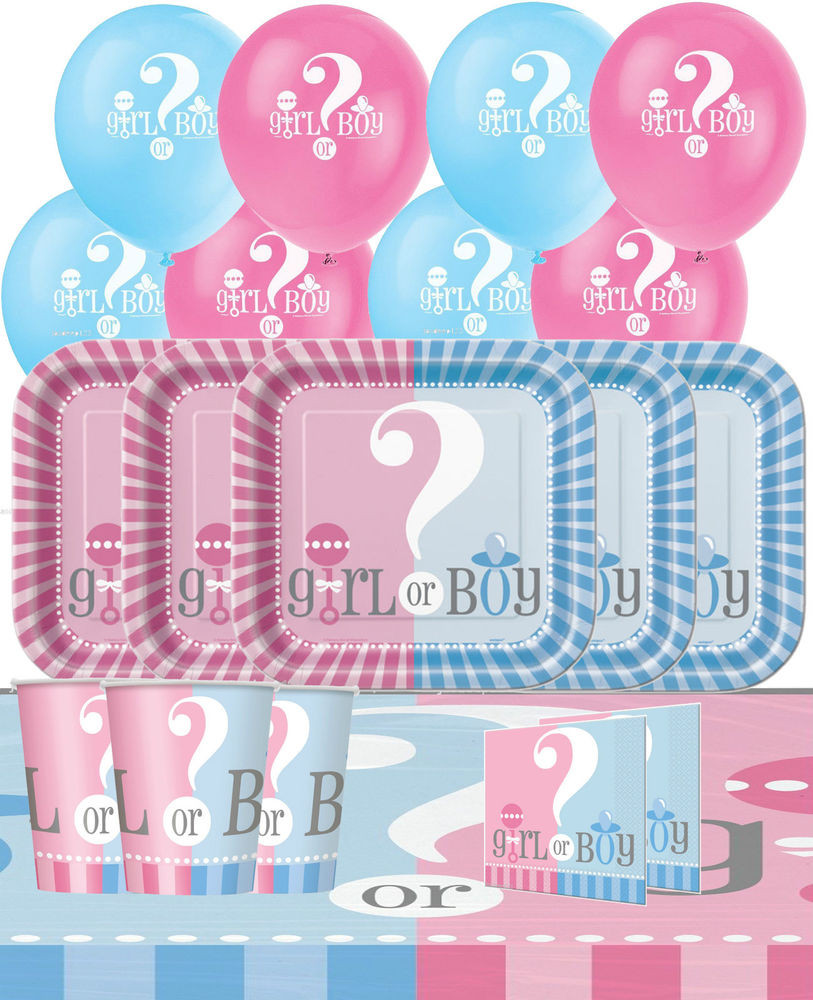 Baby Shower Party Pack
 Baby Shower Gender Reveal Party Pack Kit Decorations