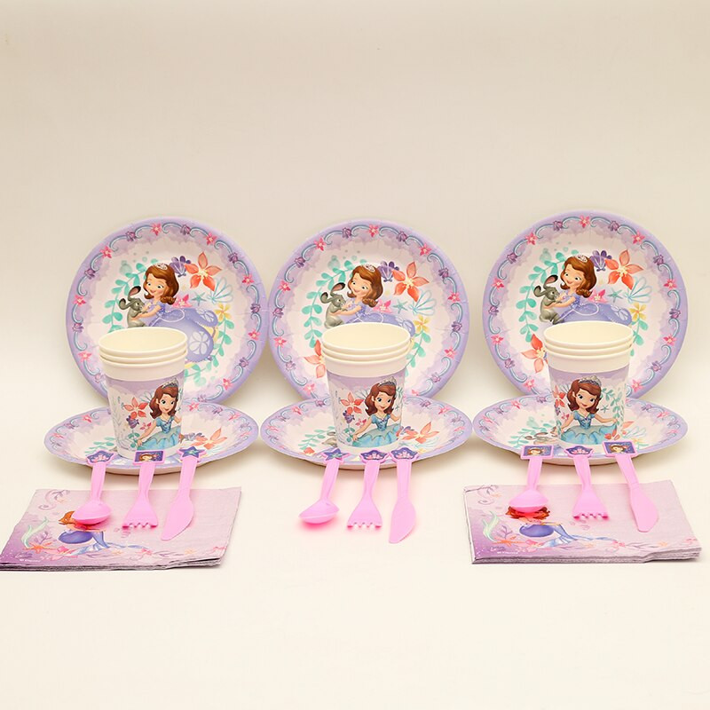 Baby Shower Party Pack
 Princess Sofia Happy Birthday Party Decoration Set Party