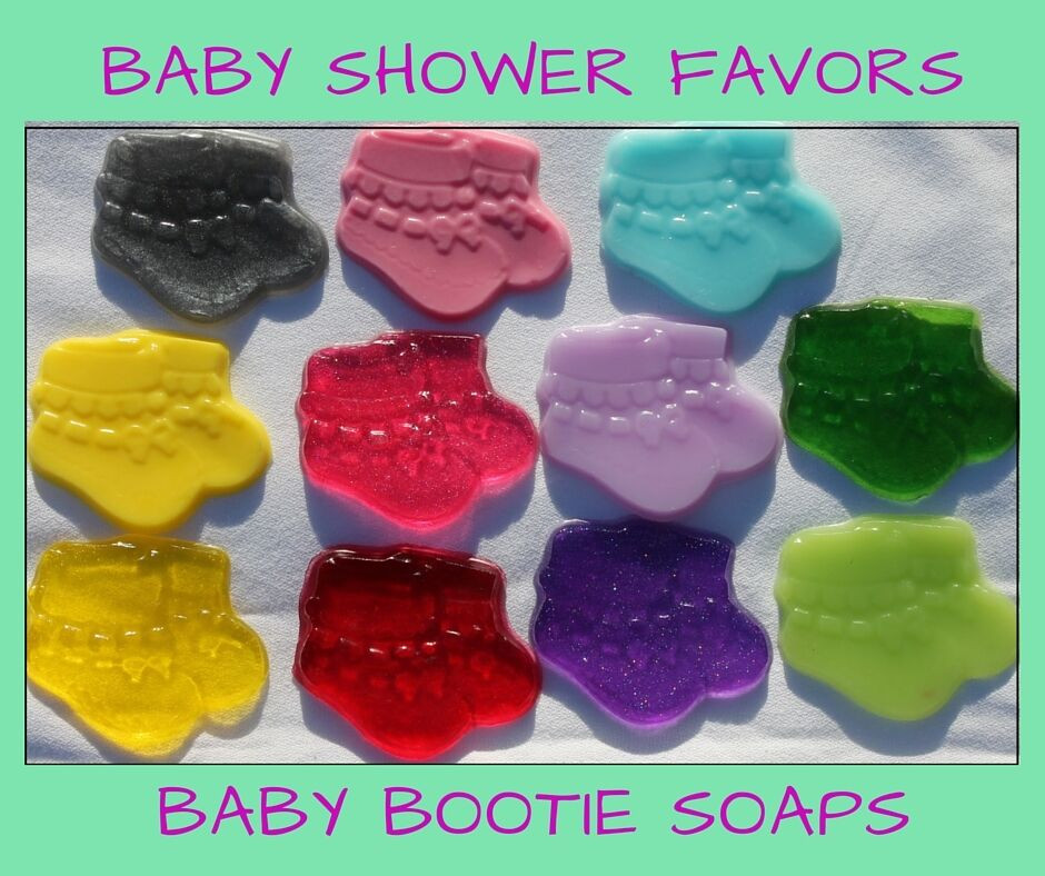 Baby Shower Party Pack
 Baby Bootie Shower Party Favors Scented Soaps Gender