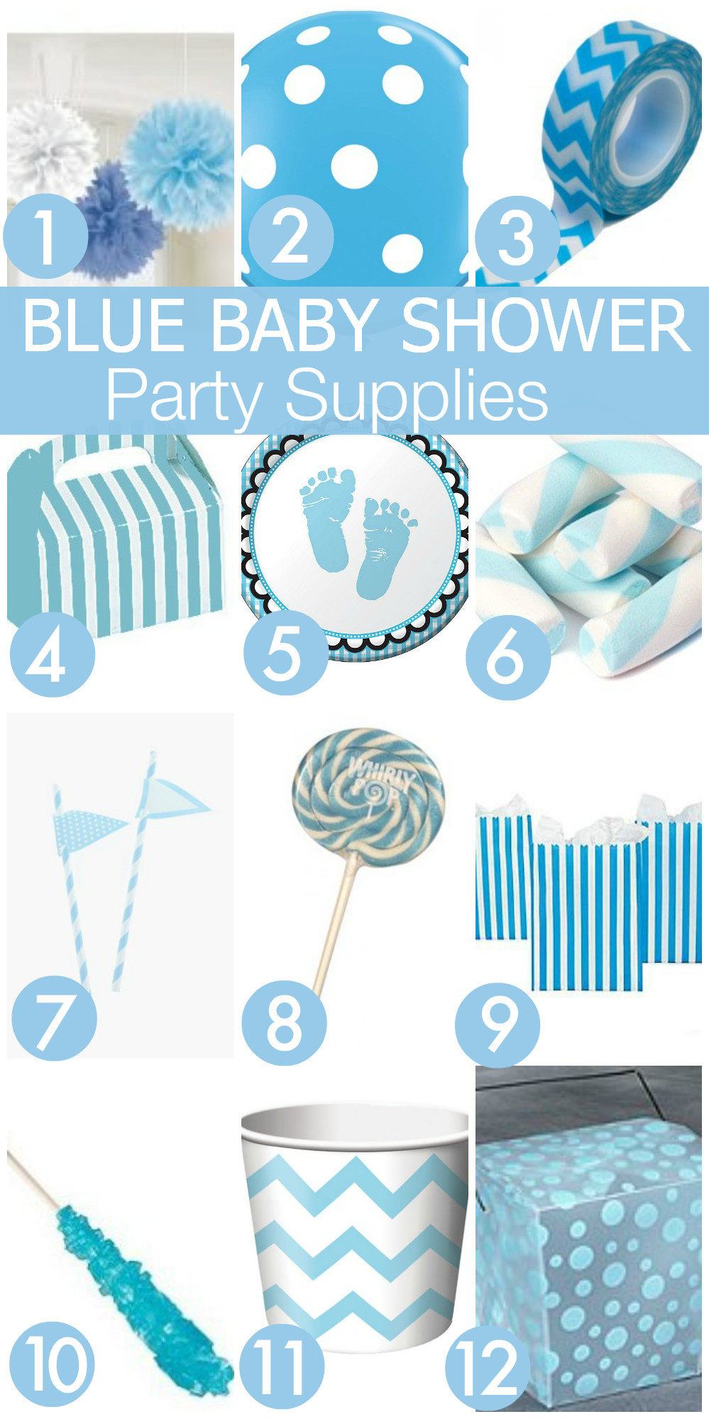 Baby Shower Party Packs
 7 Must Haves for Your Blue Baby Shower