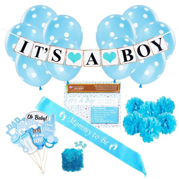 Baby Shower Party Packs
 Buy Baby Shower Party Decorations Kit It s a Boy Blue