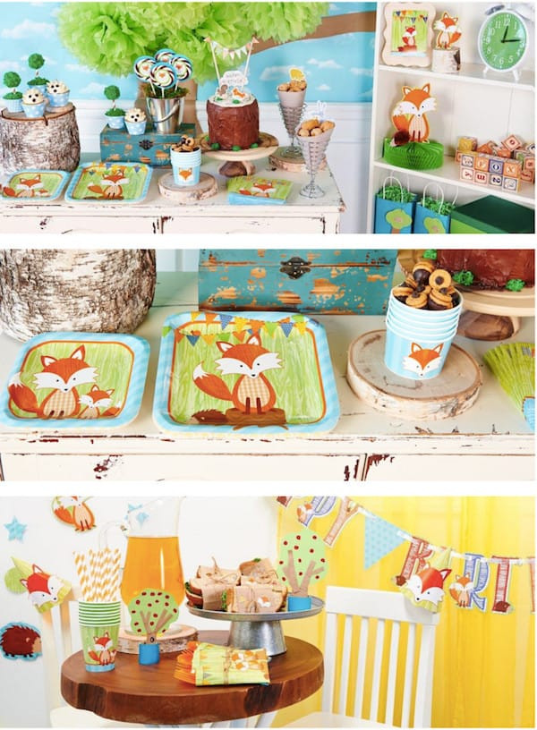 Baby Shower Party Packs
 Gender Neutral Woodland Animals Baby Shower Party Supplies
