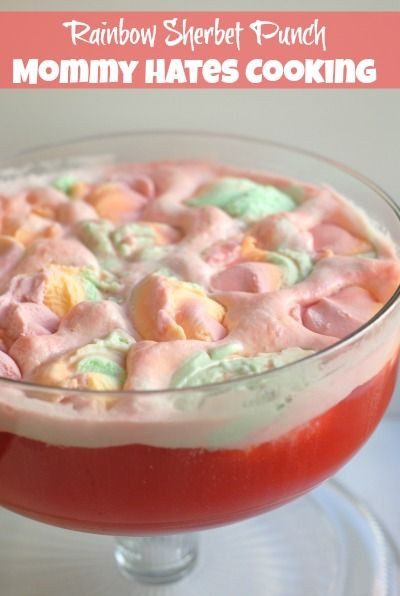 Baby Shower Punch Recipes With Sherbet
 Rainbow Sherbet Punch Recipe