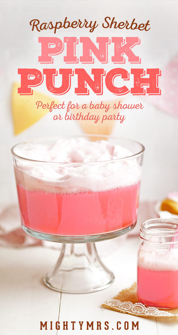 Baby Shower Punch Recipes With Sherbet
 Frothy Pink Party Punch
