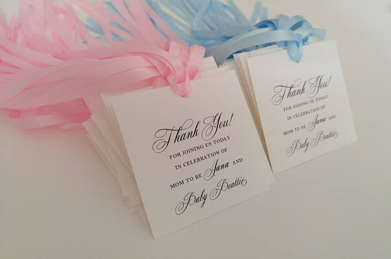 Baby Shower Thank You Gifts For Guests
 Baby Shower Gift Tag for Guest Favors Personalized Thank you