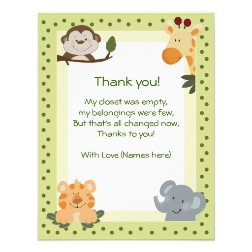 Baby Shower Thank You Wording Gift Card
 baby shower thank you wording