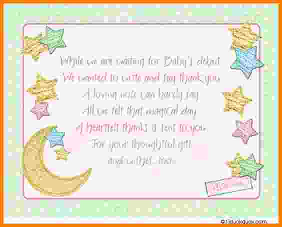 Baby Shower Thank You Wording Gift Card
 11 baby shower thank you card wording