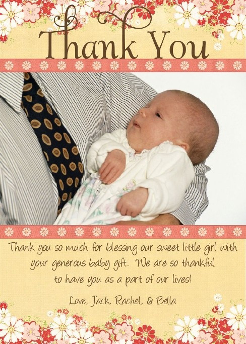 Baby Shower Thank You Wording Gift Card
 baby shower t card thank you wording Baby Shower