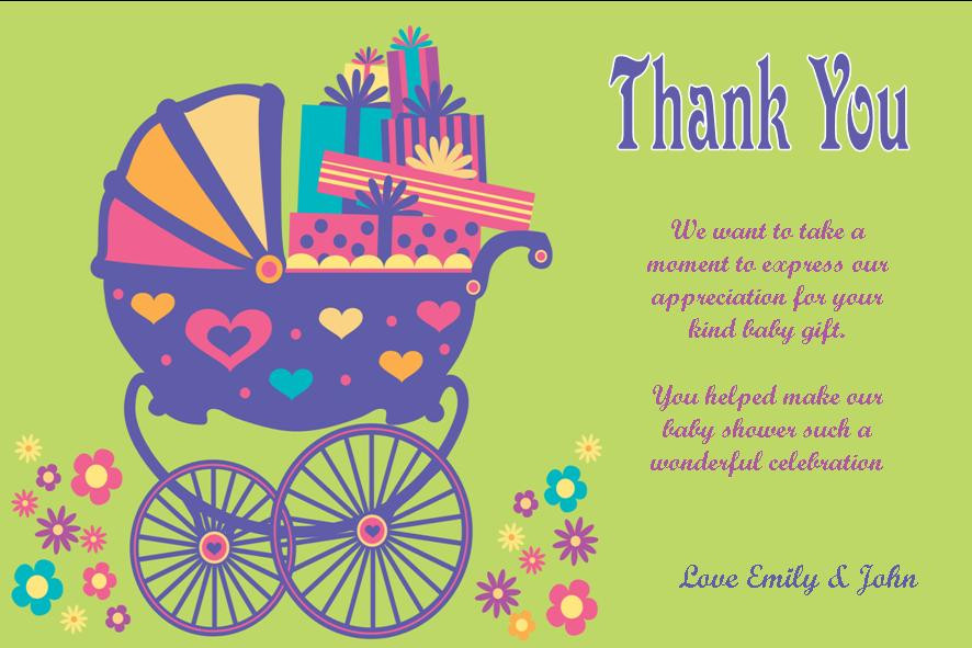 Baby Shower Thank You Wording Gift Card
 Baby Shower Thank You Wording