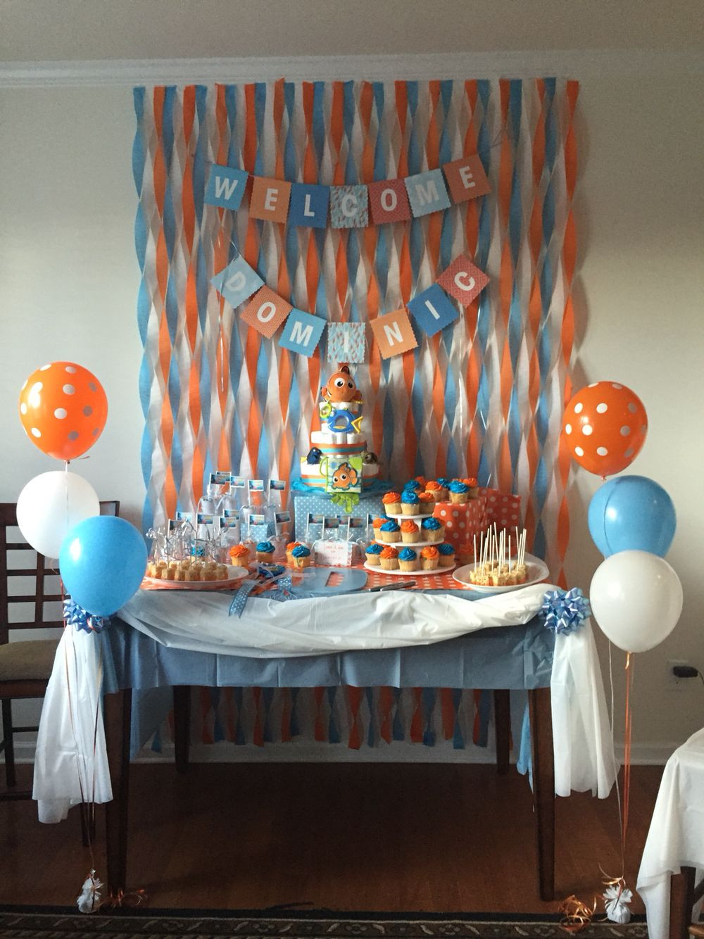 Baby Shower Wall Decorations Ideas
 Finding nemo baby shower