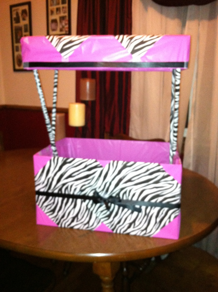 Baby Shower Wishing Well Gift Ideas
 Baby shower wishing well zebra themed