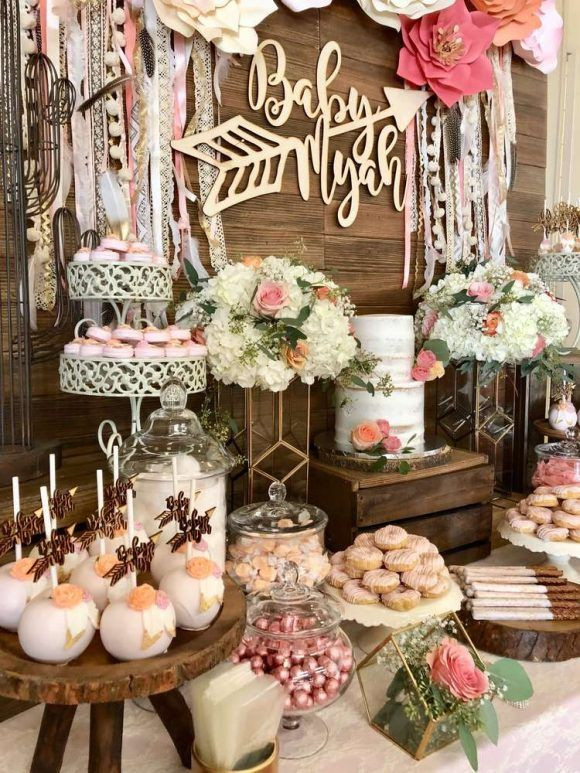 Baby Showers Decorations Ideas
 Boho Chic themed Baby Shower CatchMyParty
