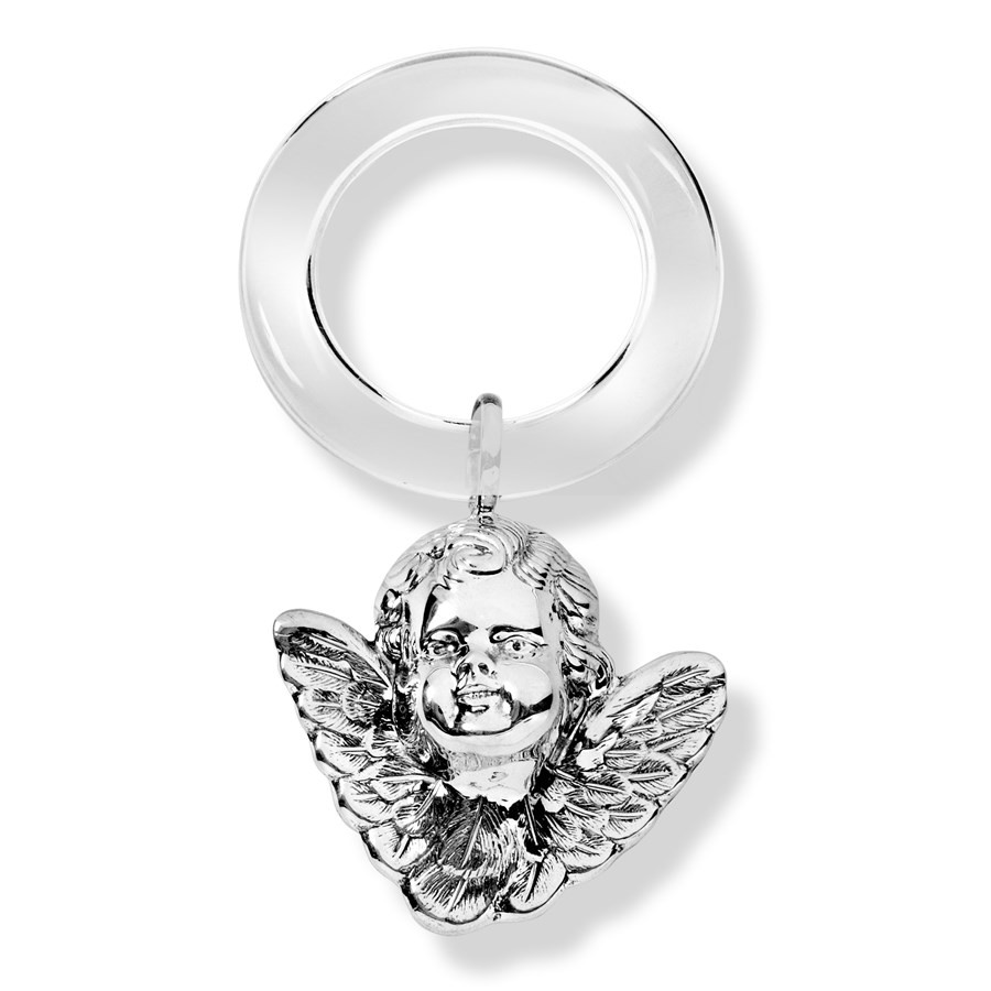 Baby Silver Gifts
 Sterling Silver Angel Baby Rattle