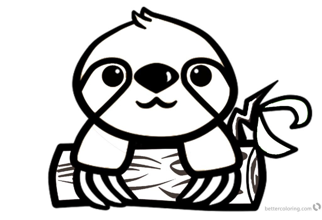 Baby Sloth Coloring Pages
 Cartoon Sloth Coloring Pages Sketch Coloring Page