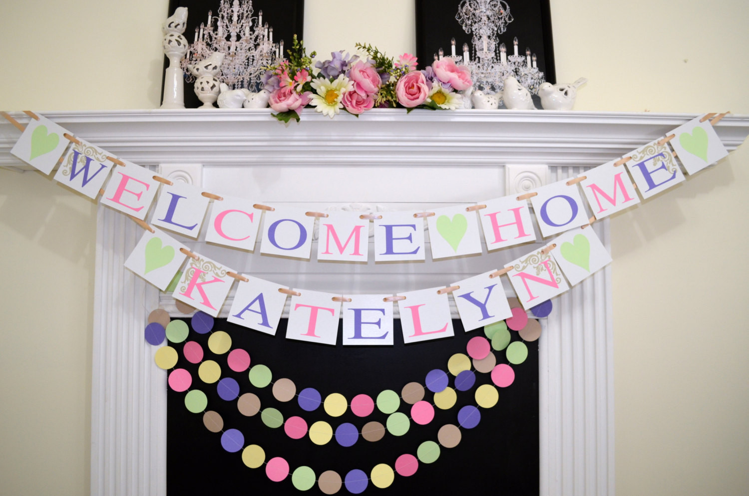 Baby Welcome Decoration Ideas
 Baby Shower decor Wel e Home Baby Banner and Garland set
