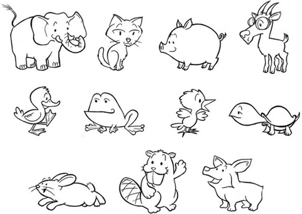 Baby Zoo Animals Coloring Pages
 Baby Animal Coloring Pages Bestofcoloring