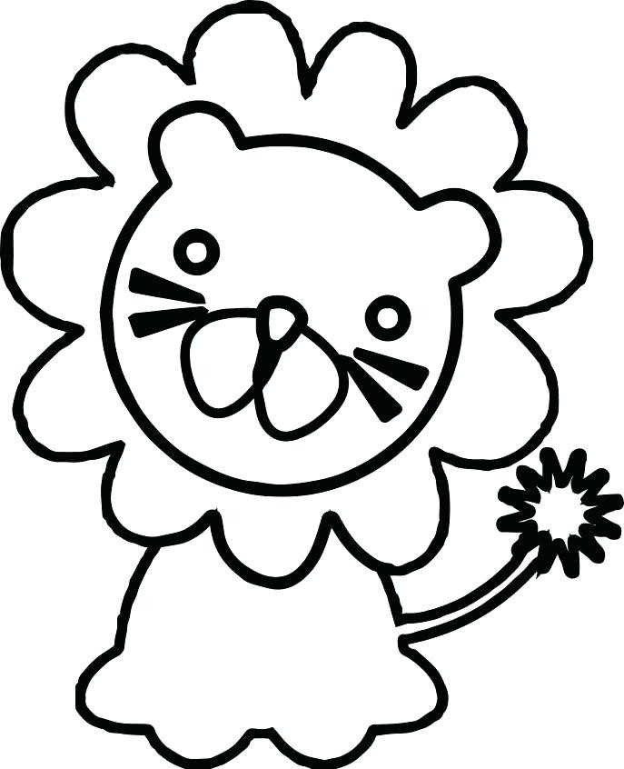 Baby Zoo Animals Coloring Pages
 Baby Lion Coloring Pages at GetColorings