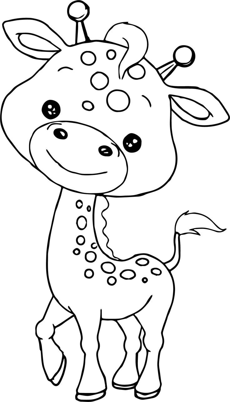 Baby Zoo Animals Coloring Pages
 awesome Baby Jungle Free Animal Coloring Page