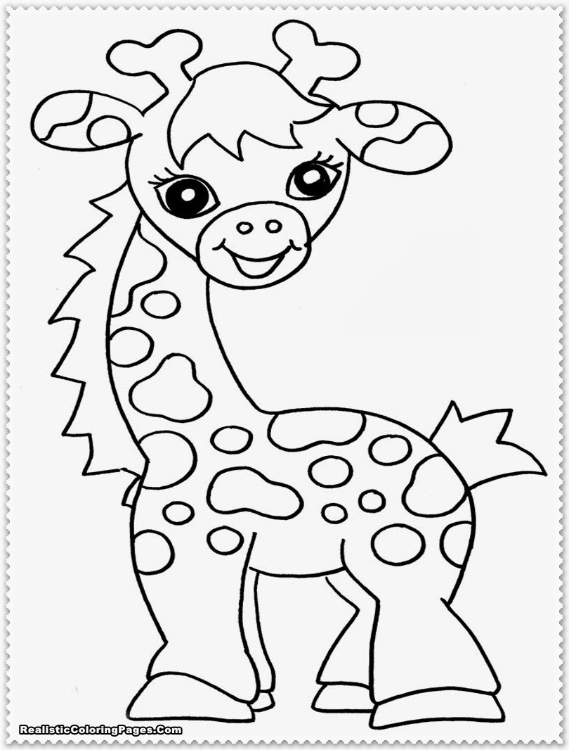 Baby Zoo Animals Coloring Pages
 Realistic Jungle Animal Coloring Pages Realistic Coloring