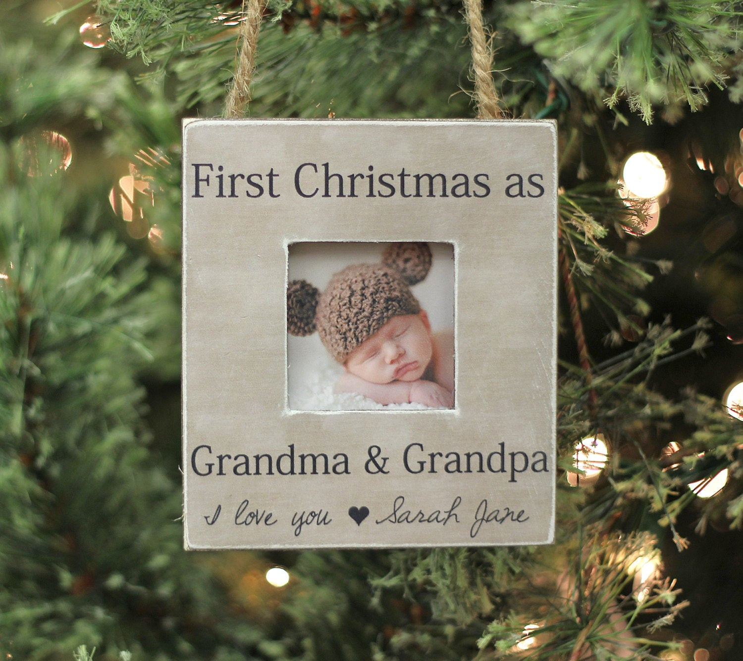 Baby'S 1St Christmas Gift Ideas
 Grandparents Ornament Christmas GIFT Personalized