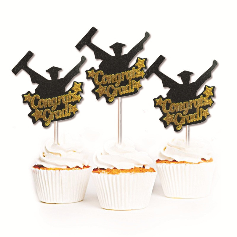 Bachelor Graduation Party Ideas
 1PCS Bachelor Hat Cap Cupcake Toppers Graduation Party