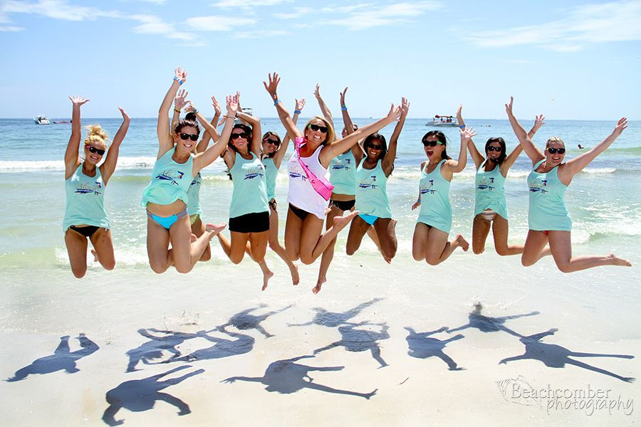 Bachelorette Party Beach Ideas
 Bachelorette Beach Party love this fun picture of all
