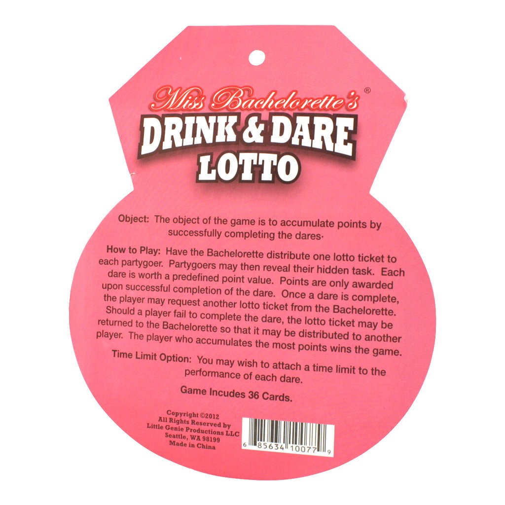 Bachelorette Party Dares Ideas
 Drink or Dare Bachelorette Party Game