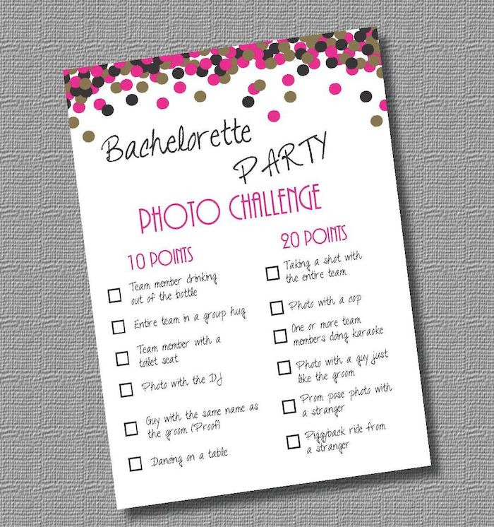 Bachelorette Party Dares Ideas
 1001 bachelorette party ideas for an unfor table time