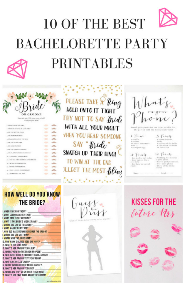 Bachelorette Party Game Ideas At Home
 10 Bachelorette Party and Bridal Shower Games & Free
