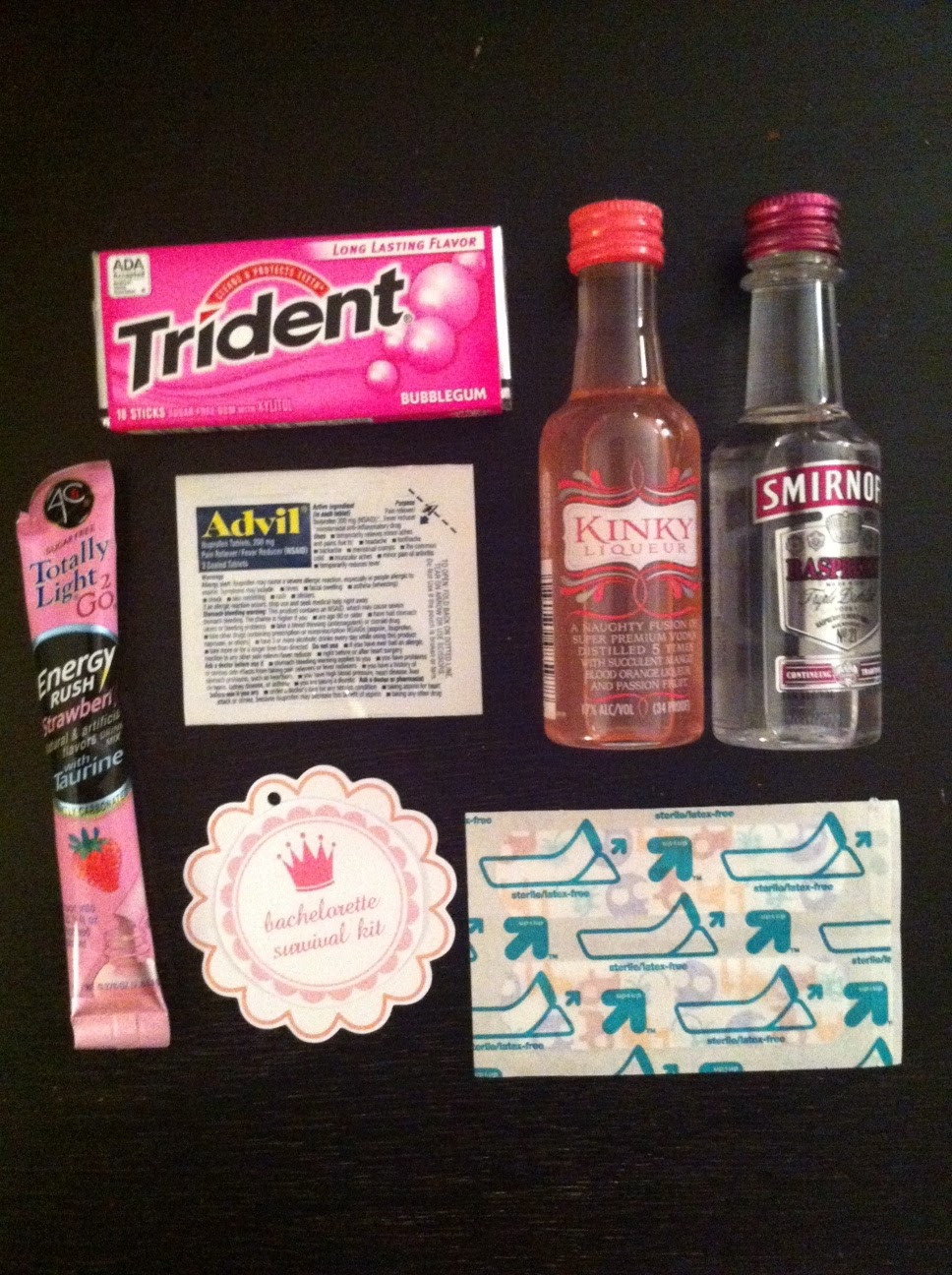 Bachelorette Party Goodie Bag Ideas
 Just Lovely Bachelorette Survival Kits