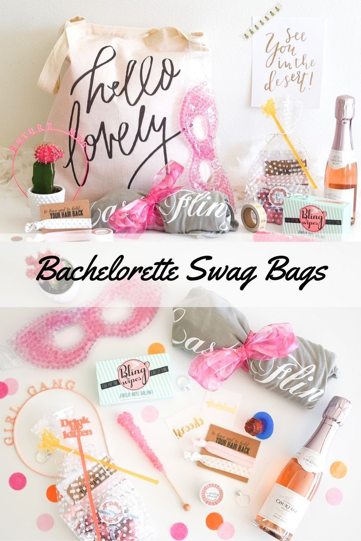 Bachelorette Party Goodie Bag Ideas
 The cutest bachelorette party swag bags desig… in 2019