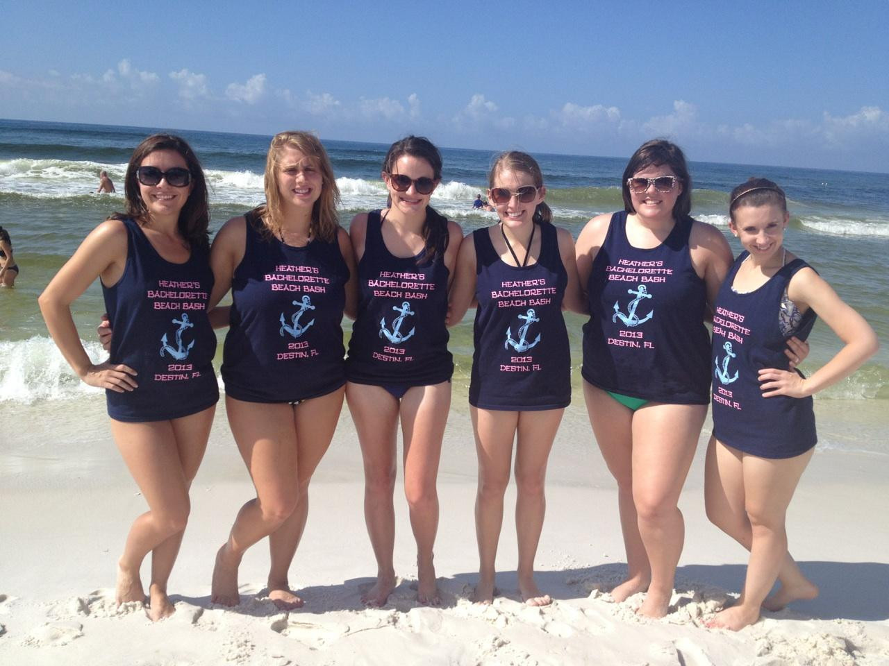 Bachelorette Party Ideas Virginia Beach
 Custom T Shirts for Bachelorette Beach Bash Shirt Design