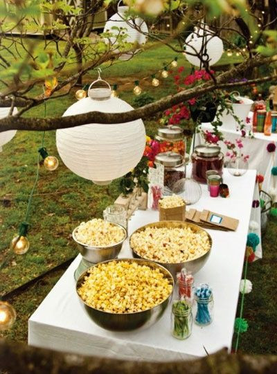 Backyard 16Th Birthday Party Ideas
 Popcorn makes the easiest party snack